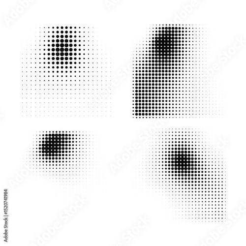 Halftone Dot Pattern Composition dots background