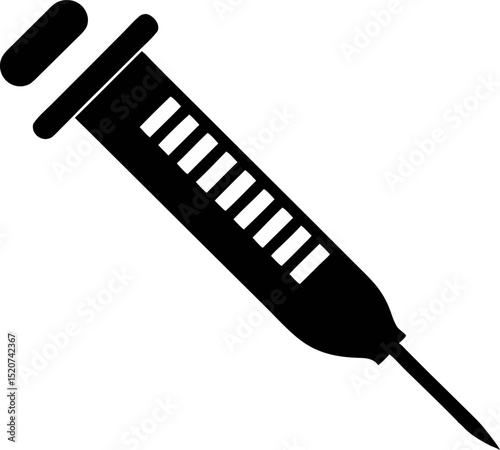 Pipette Tool Silhouette Vector Illustration 