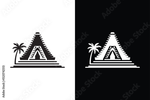 Temple icon vector on White Background ,Vector Art Illustration on white background.