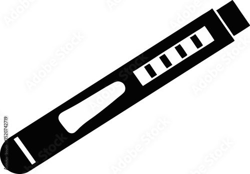 Pregnancy Test Strip Silhouette Vector Illustration