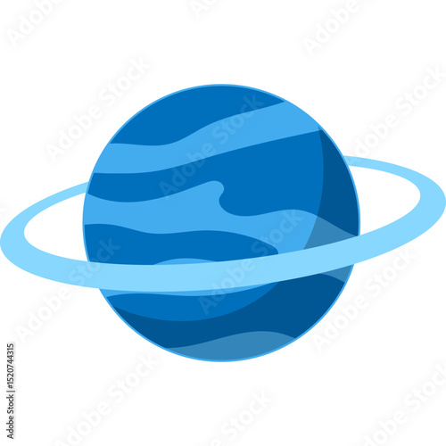 Ringed Planet Illustration