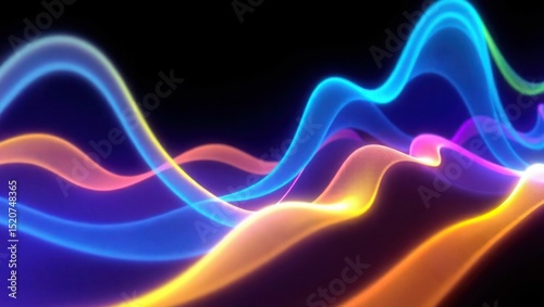 abstract background with glowing lines
