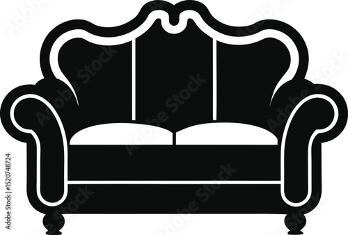 Comfortable sofa icon. Simple illustration of comfortable sofa vector icon for web
