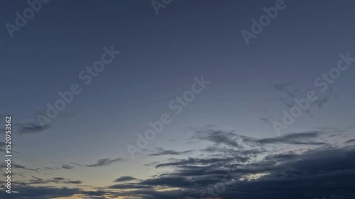 timelapse clip of light clouds at sundown after the rain for forecast