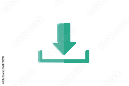 Downloading Arrow Graphic in Turquoise Color