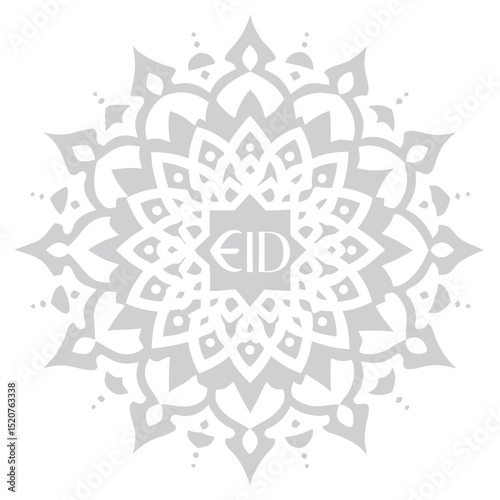 Royal blue and gold Eid Al Adha card with ornamental flourishes and classic serif text.