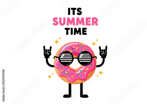 It's Summertime! A Cool Donut Celebrates the Season with Rock-n-Roll Style