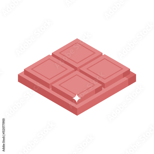 Have a look at this isometric chocolate bar icon
