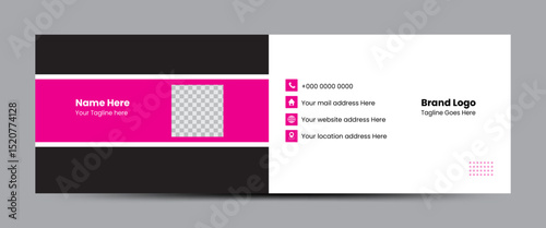 Email signature design template