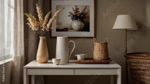 modern living room interior design with  elegant home decor