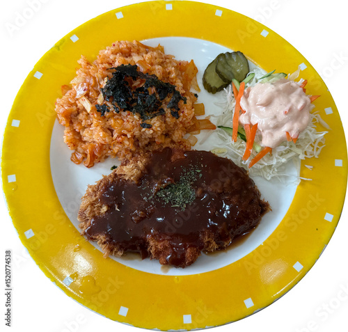 돈까스김치볶음밥세트