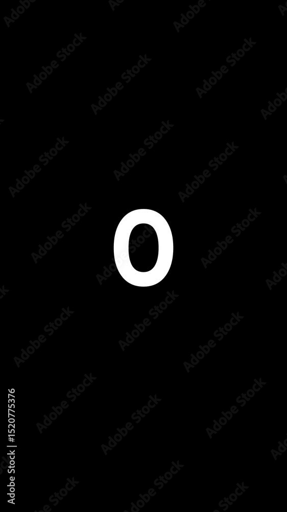 animation 5 to 0 second countdown timer with dissolve effect. five second to zero countdown.4k vertical video animation 5 to 0 second countdown timer with dissolve effect. five second to zero countdown.4k vertical video