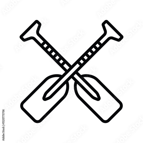 paddle icon vector design template simple and clean