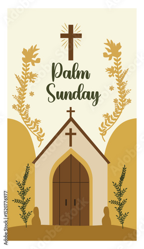 Palm Sunday Religious Observance Vector Art-02