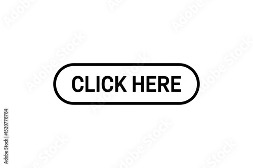 Click here button with rounded rectangular border