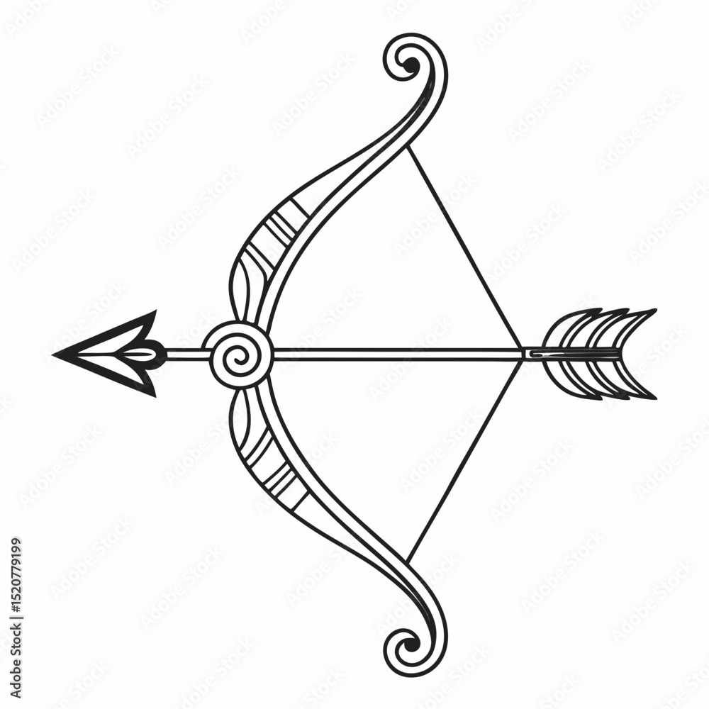 Fototapeta premium vector illustration of an arrow