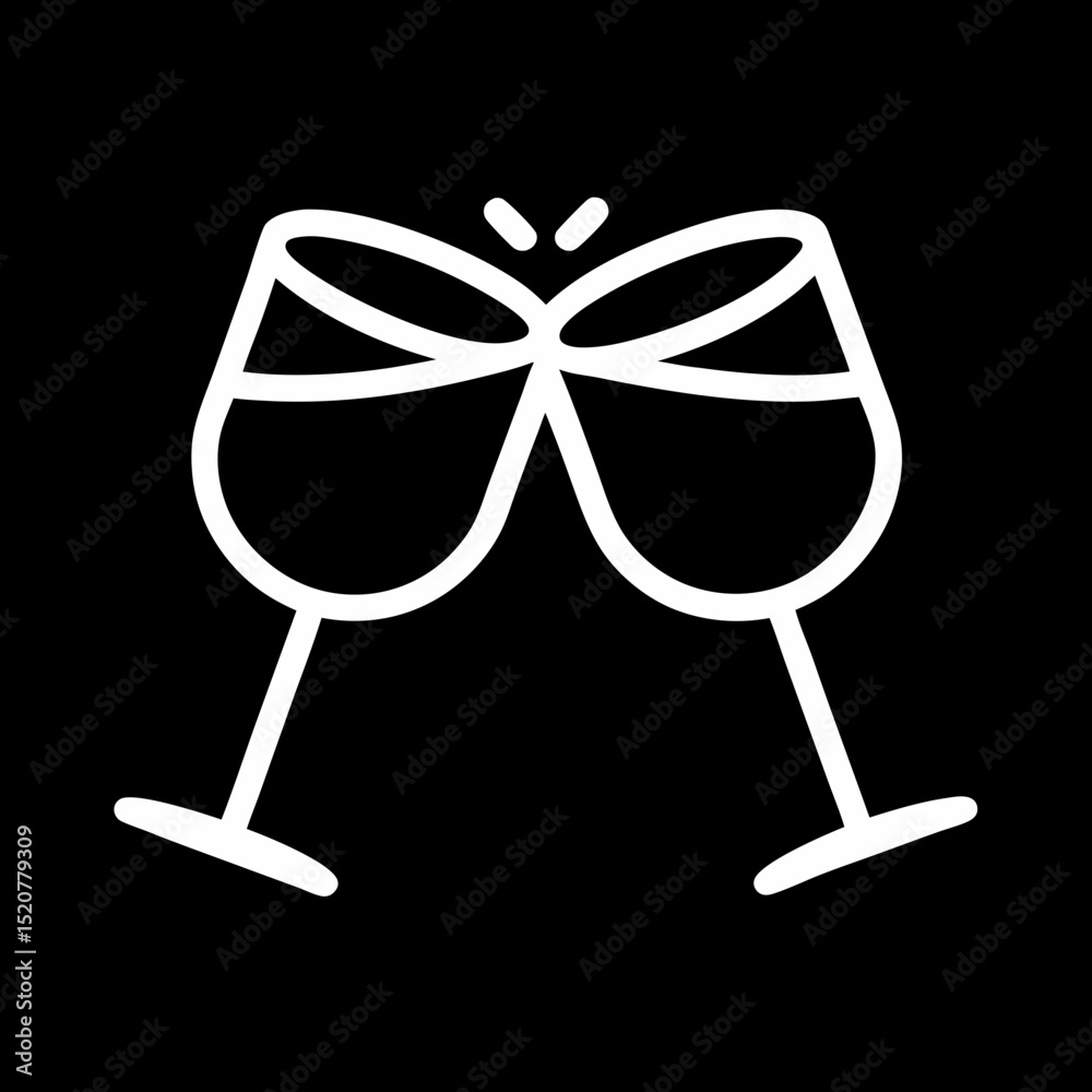 Fototapeta premium two glasses of champagne