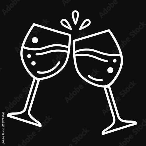 glasses of champagne