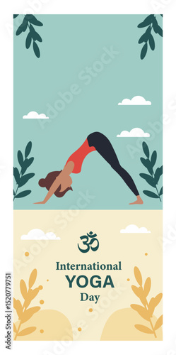International Yoga Day Vertical Banner Set-04