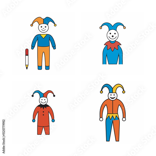 jester costume  set