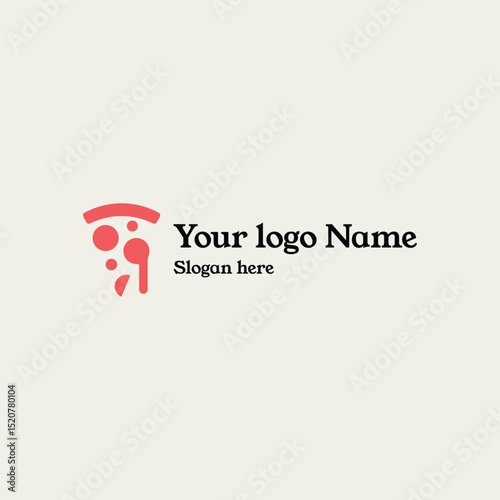 Modern Pizza Logo Design Template – Restaurant Branding Icon