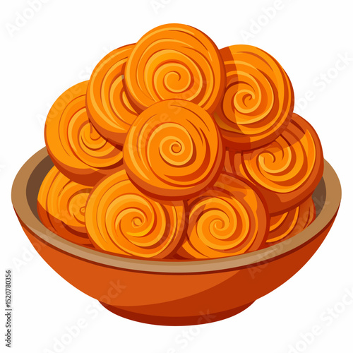 cookies on a white background