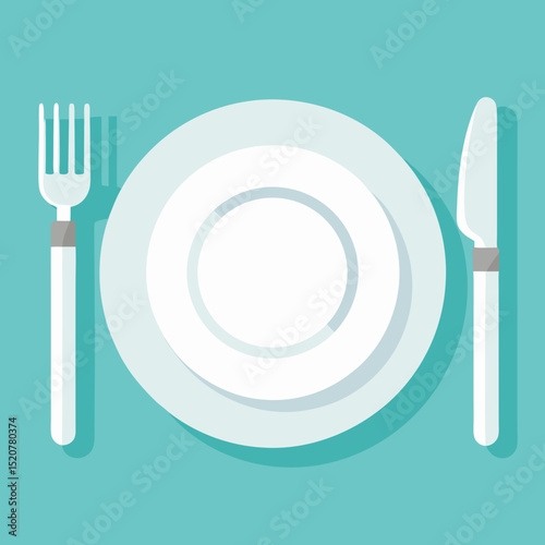 plate with cutlery