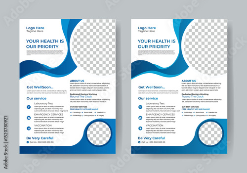 Corporate healthcare and medical a4 flyer design template Dental and Medical Related Flyer Design Template Corporate healthcare and medical flyer or poster