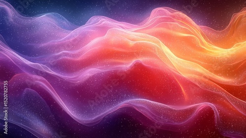 Vibrant abstract waves of purple, pink, and orange flowing seamlessly, creating a dynamic and visually captivating background for creative projects.