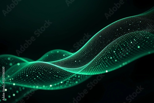 Elegant technology background with point-wave structure