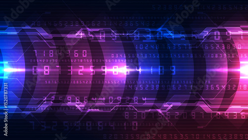 Abstract technology digital hi tech background. Futuristic concept vector illustration.
