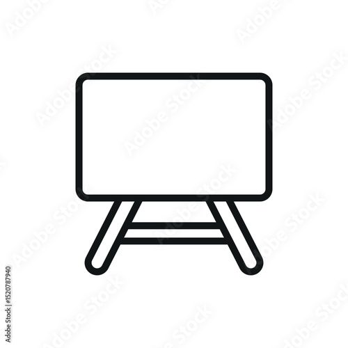 Flat blackboard icon, perfect for school, education, teaching, learning, and classroom designs.

