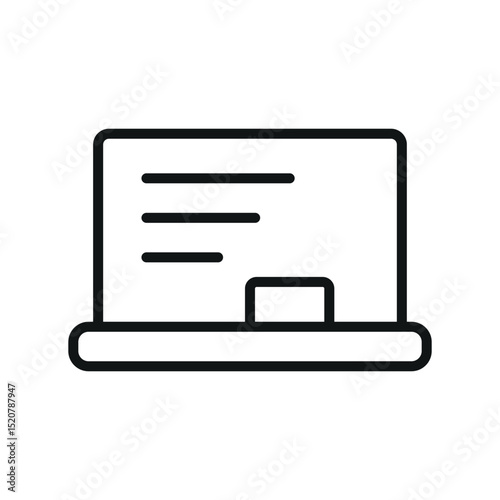 Flat blackboard icon, perfect for school, education, teaching, learning, and classroom designs.

