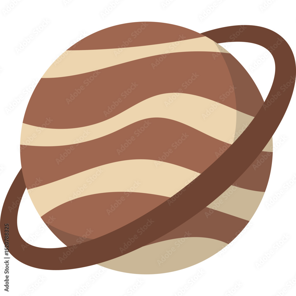 Obraz premium Ringed Planet Illustration