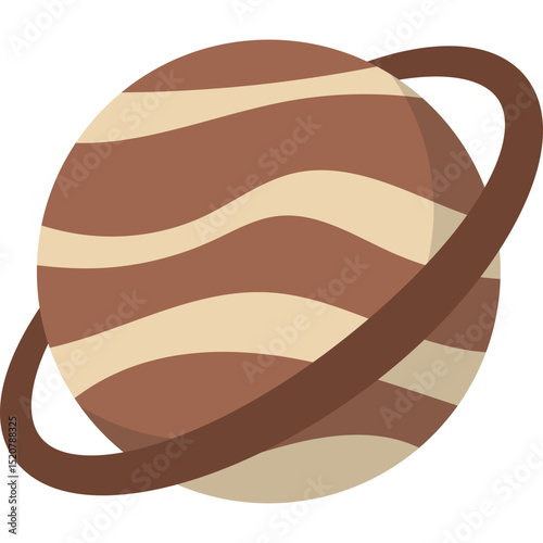 Ringed Planet Illustration