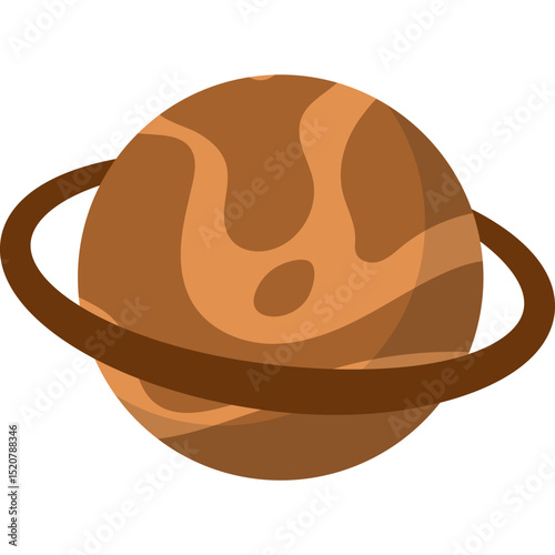 Ringed Planet Illustration