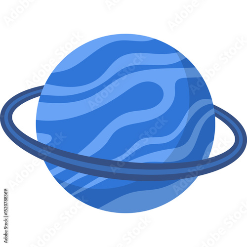 Ringed Planet Illustration