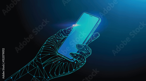 hand holding a mobile phone