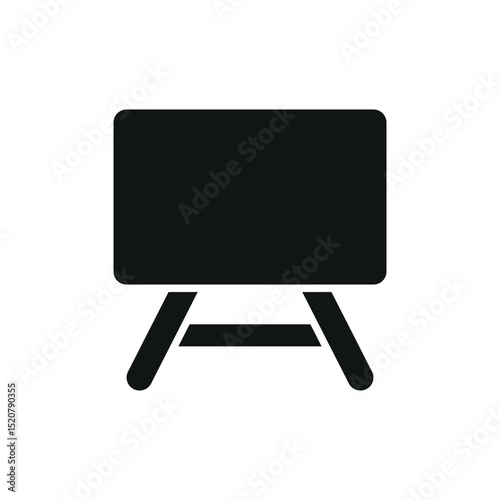 Flat blackboard icon, perfect for school, education, teaching, learning, and classroom designs.

