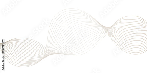 Abstract white and gray wave line futuristic technology flowing particles. modern curved wave smooth stripe seamless pattern. digital frequency track equalizer. stylized wave line art background.