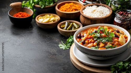 Colorful and Flavorful Vegetarian Dish with Herbs and Spices