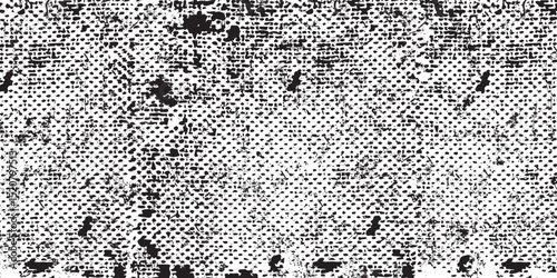 Grunge Distressed Dotted Color Halftone Retro Paper Abstract Print Texture Vector Background