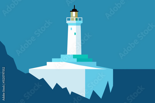 lighthouse in the background