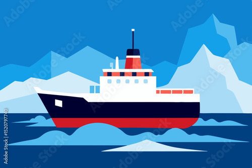 cruise ship in the sea