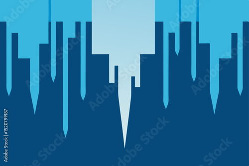 icicles hanging from city buildings  .svg