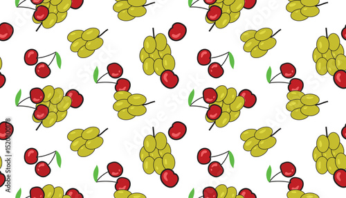 vector fruits seamless pattern background design