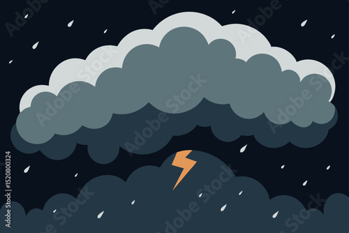 stormy winter sky with dark snow clouds  .svg