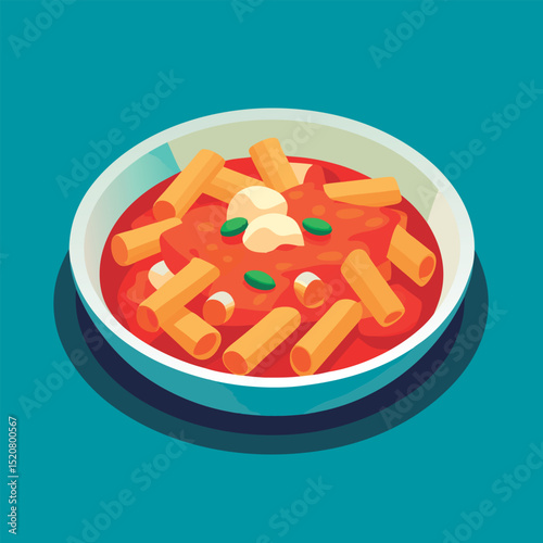 Delicious pasta dish in a bowl.