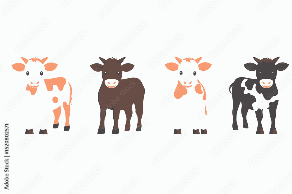 Obraz premium christmas reindeer and deer