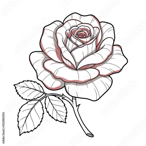 Seamless Monochrome Floral Pattern. Hand Drawn Floral Texture, Decorative Flowers, Coloring Book.
